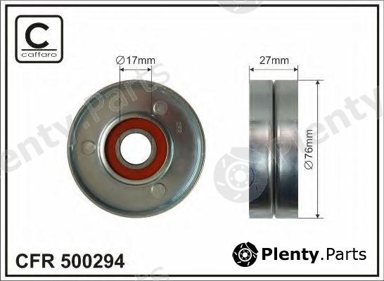  CAFFARO part 500294 Deflection/Guide Pulley, v-ribbed belt