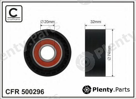  CAFFARO part 500296 Tensioner Pulley, v-ribbed belt