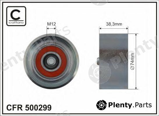  CAFFARO part 500299 Deflection/Guide Pulley, v-ribbed belt