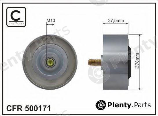  CAFFARO part 500171 Deflection/Guide Pulley, v-ribbed belt
