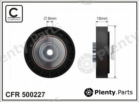  CAFFARO part 500227 Deflection/Guide Pulley, v-ribbed belt