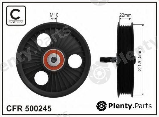  CAFFARO part 500245 Tensioner Pulley, v-ribbed belt