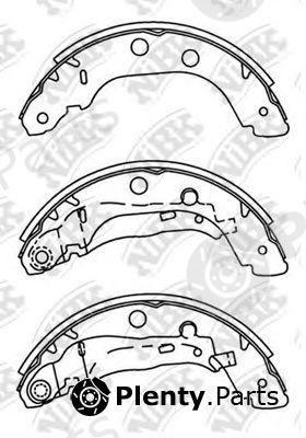  NiBK part FN1230 Brake Shoe Set
