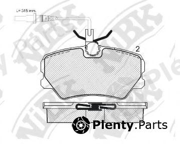  NiBK part PN0297W Brake Pad Set, disc brake