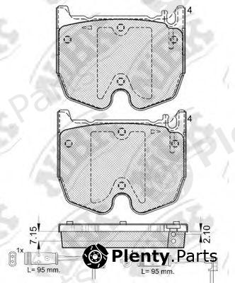  NiBK part PN0341W Brake Pad Set, disc brake