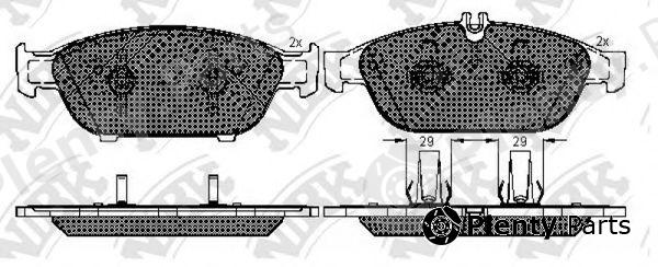  NiBK part PN31016 Brake Pad Set, disc brake