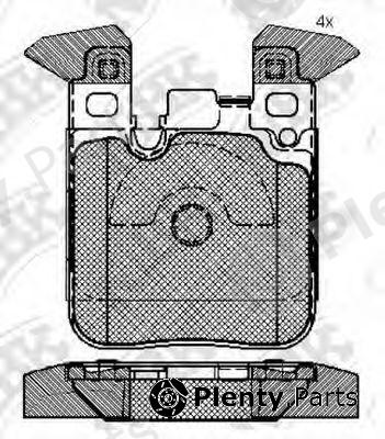  NiBK part PN32004 Brake Pad Set, disc brake