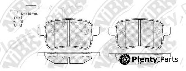  NiBK part PN41001W Brake Pad Set, disc brake