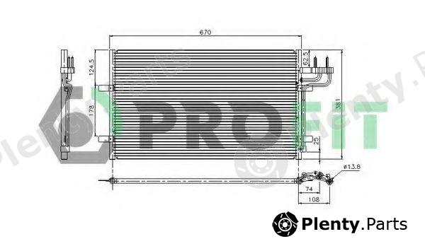  PROFIT part PR2537C1 Condenser, air conditioning