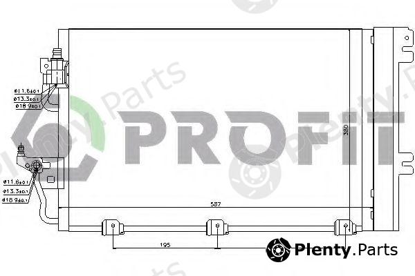  PROFIT part PR5052C1 Condenser, air conditioning