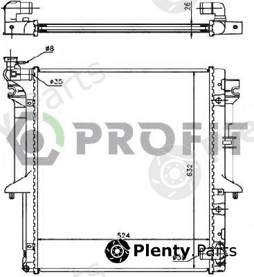  PROFIT part PR4015A2 Radiator, engine cooling