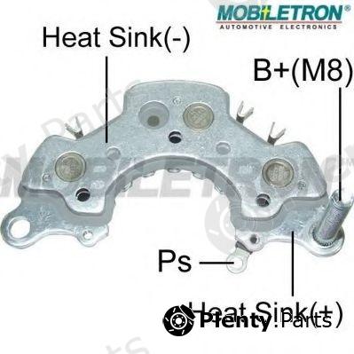  MOBILETRON part RH-122 (RH122) Rectifier, alternator