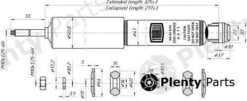  TRIALLI part AG01001 Shock Absorber