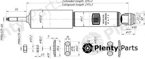  TRIALLI part AH01001 Shock Absorber