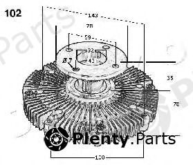  JAPKO part 36102 Clutch, radiator fan