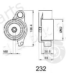 JAPKO part 45232 Tensioner, timing belt