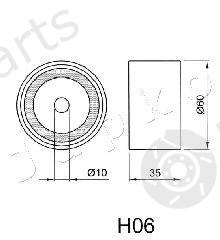 JAPKO part 45H06 Tensioner, timing belt