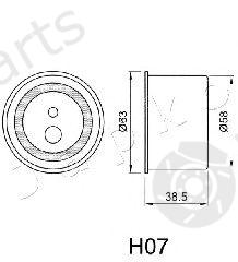  JAPKO part 45H07 Tensioner, timing belt