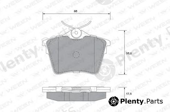  WEEN part 151-1245 (1511245) Brake Pad Set, disc brake