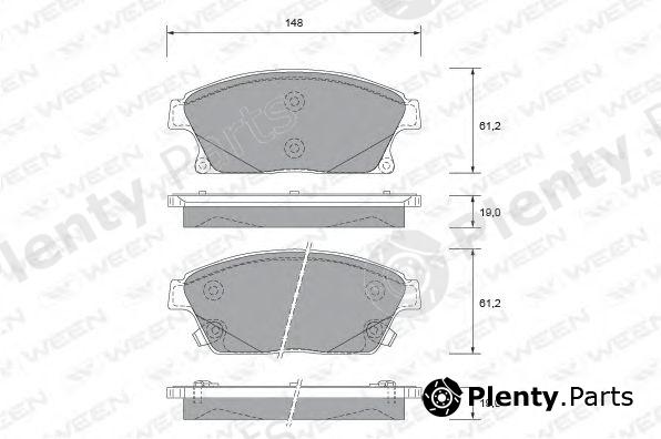  WEEN part 151-2730 (1512730) Brake Pad Set, disc brake