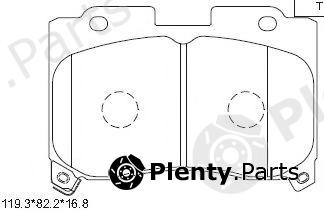  ASIMCO part KD2762 Brake Pad Set, disc brake