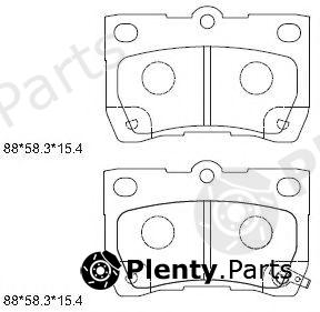  ASIMCO part KD2782 Brake Pad Set, disc brake