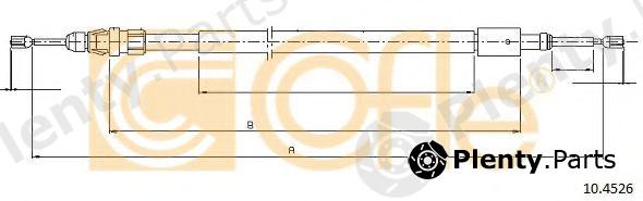 COFLE part 10.4526 (104526) Cable, parking brake