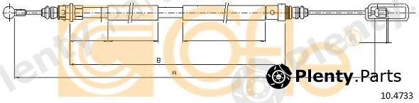  COFLE part 10.4733 (104733) Cable, parking brake