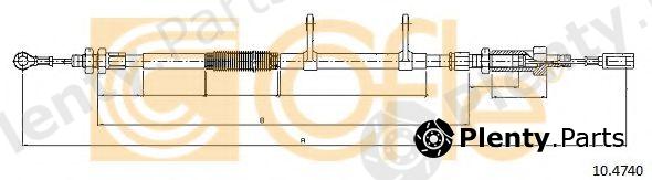  COFLE part 10.4740 (104740) Cable, parking brake