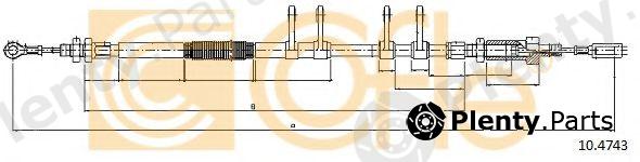  COFLE part 10.4743 (104743) Cable, parking brake