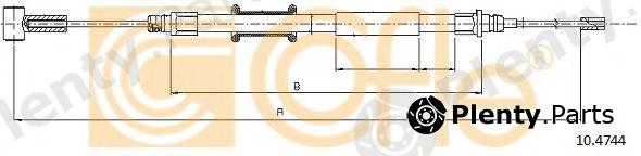  COFLE part 10.4744 (104744) Cable, parking brake