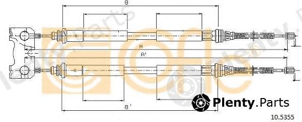  COFLE part 10.5355 (105355) Cable, parking brake
