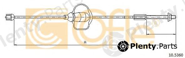  COFLE part 105360 Cable, parking brake
