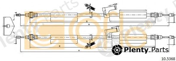  COFLE part 10.5368 (105368) Cable, parking brake