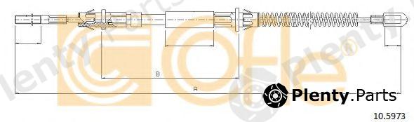  COFLE part 10.5973 (105973) Cable, parking brake