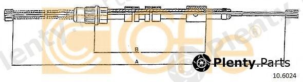 COFLE part 10.6024 (106024) Cable, parking brake