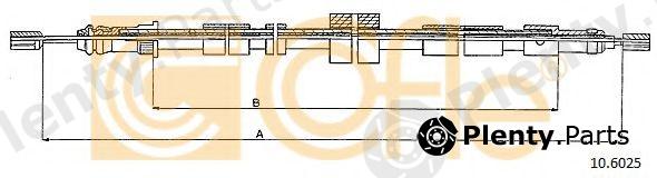  COFLE part 10.6025 (106025) Cable, parking brake