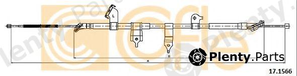  COFLE part 17.1566 (171566) Cable, parking brake