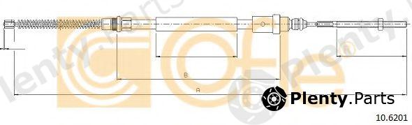  COFLE part 10.6201 (106201) Cable, parking brake