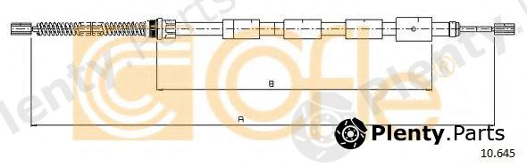  COFLE part 10645 Cable, parking brake