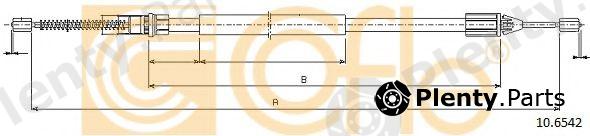  COFLE part 10.6542 (106542) Cable, parking brake