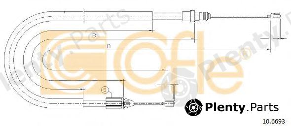  COFLE part 106693 Cable, parking brake