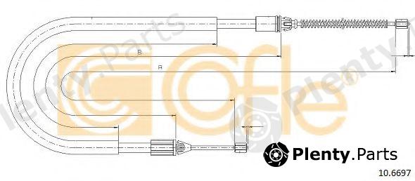  COFLE part 106697 Cable, parking brake