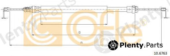  COFLE part 10.6763 (106763) Cable, parking brake