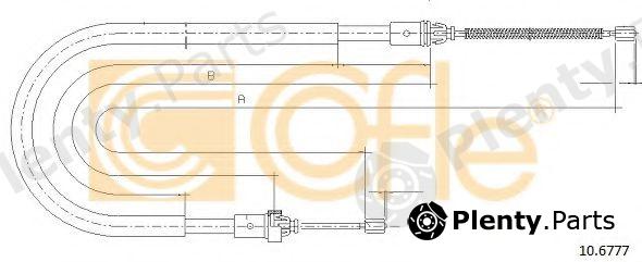  COFLE part 10.6777 (106777) Cable, parking brake