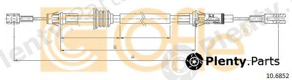  COFLE part 10.6852 (106852) Cable, parking brake