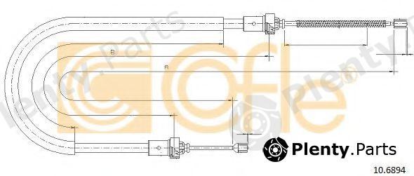  COFLE part 10.6894 (106894) Cable, parking brake