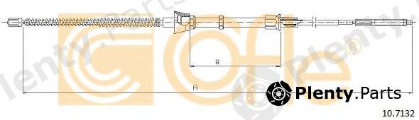  COFLE part 10.7132 (107132) Cable, parking brake