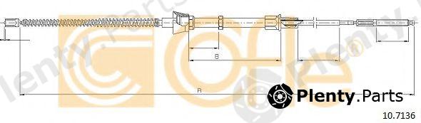  COFLE part 10.7136 (107136) Cable, parking brake