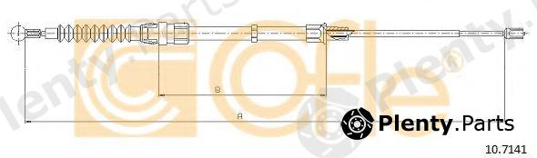  COFLE part 10.7141 (107141) Cable, parking brake